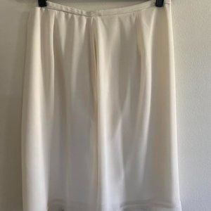 VINTAGE Ivory Chiffon Skirt - Size 12